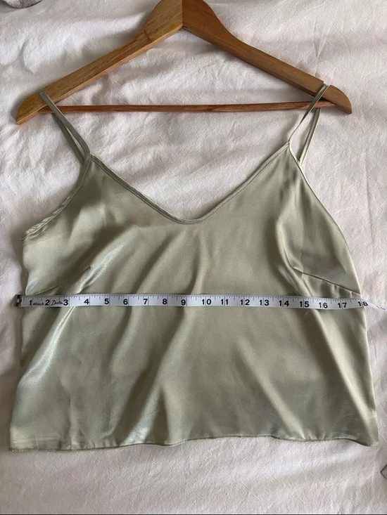 Sioro Spaghetti Strap Cami in Silver green - Picture 7 of 9